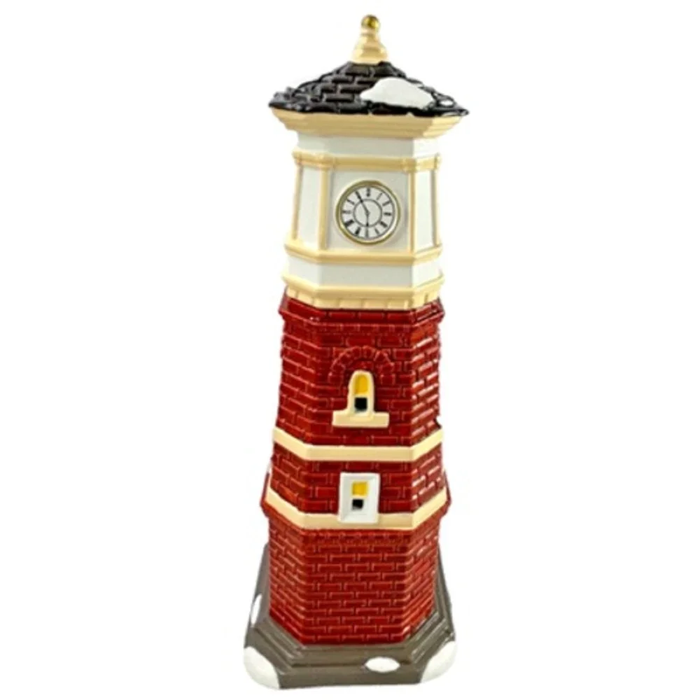 Dept 56 SNOW VILLAGE CLOCK TOWER 35th Anniversary Retired #4020221 Box‎ Read